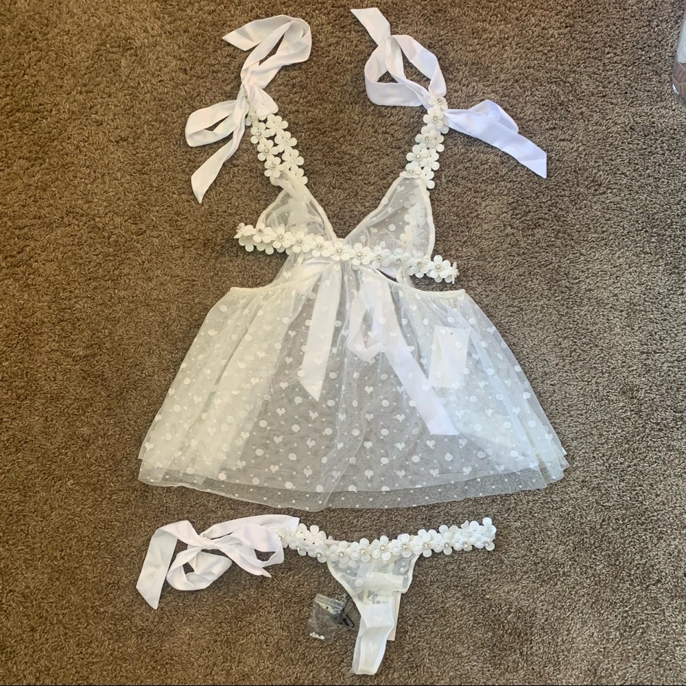 NWT For Love and Lemons Marguerite Set XS